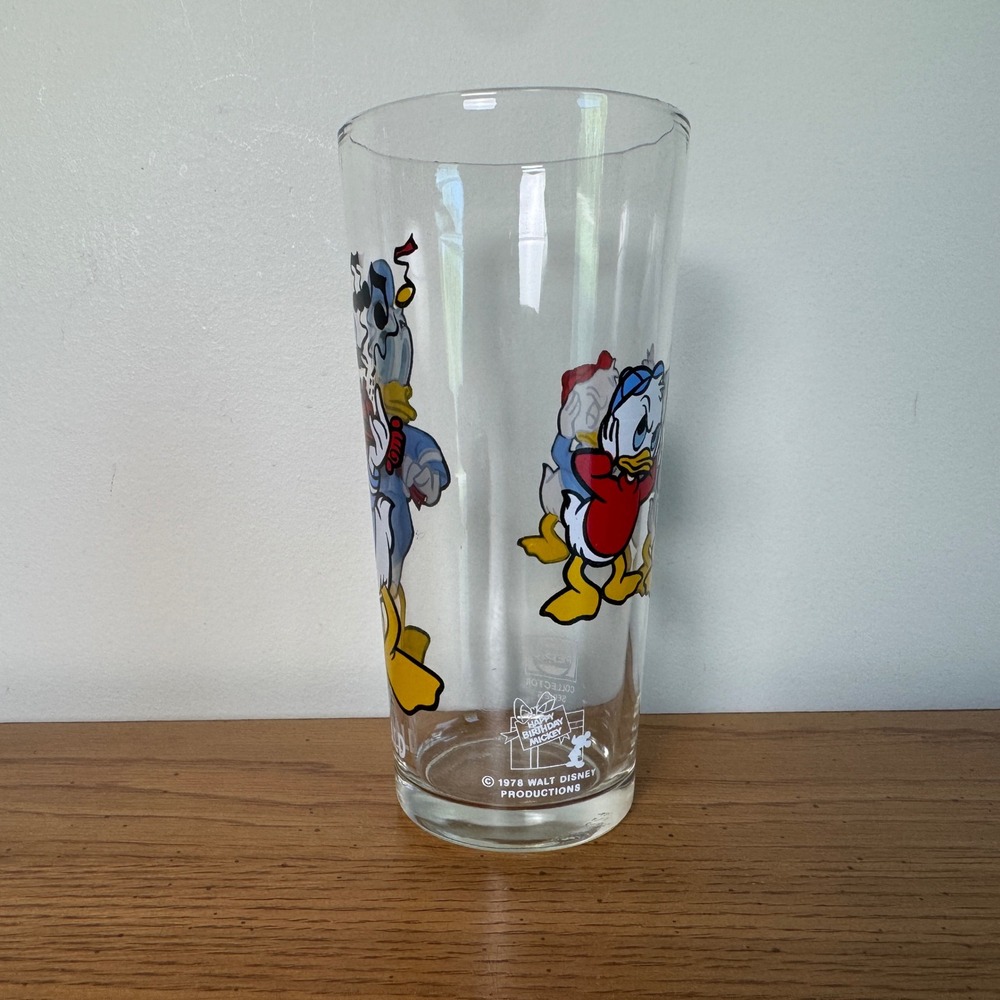 Vintage 1978 Pepsi Collector Series Donald Duck Glass Walt Disney Productions‎ - Picture 2 of 9